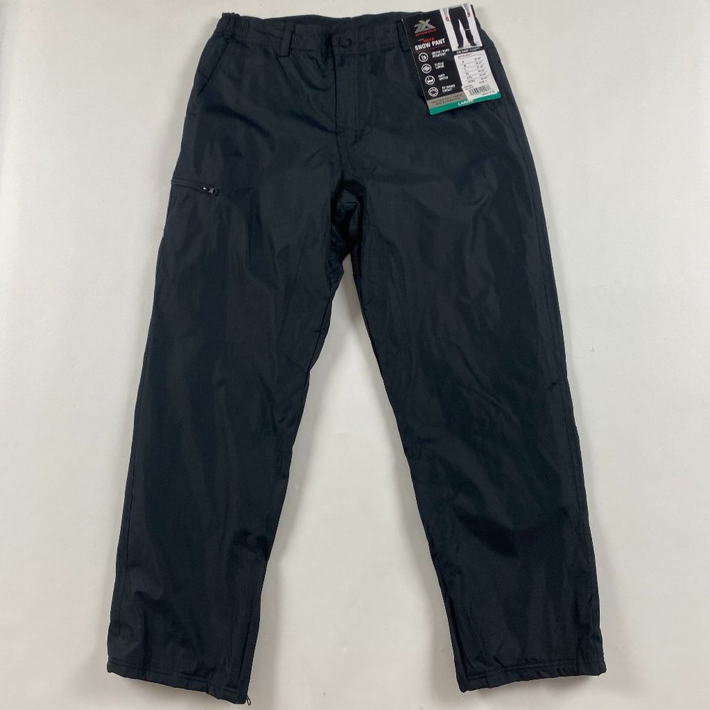 NEW ZeroXposur Snow Pants Men's Large Black Ski Snowboard Water Resistant